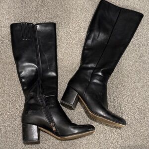 Flight attendant boots Black Knee-High Women's Boots